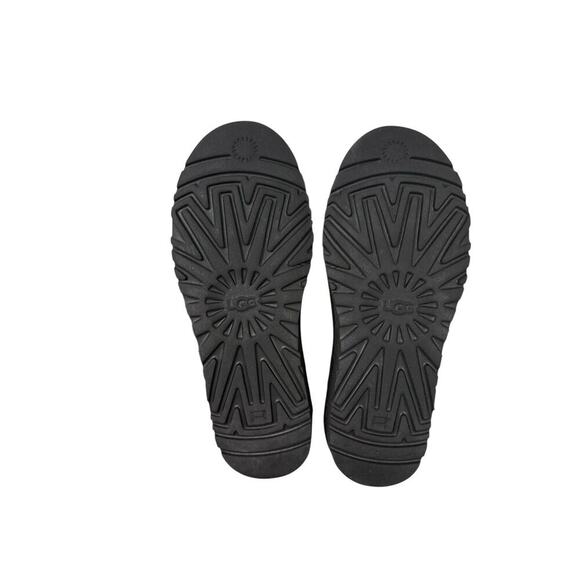 Ugg Australia Patchwork Fluff Slipper Slide Sheepskin Gray Black Womens 9 - Picture 5 of 9